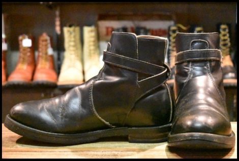 【8.5E 中古 旧羽タグ 92年】レッドウィング 8196 ジョッパーブーツ 黒 ブラック ベルト付き プルオン redwing HOPESMORE