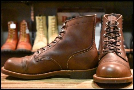 【6.5D 美品 22年】レッドウィング 8111 アイアンレンジャー 茶 アンバー ハーネス キャップトゥ ブラウン ブーツ redwing HOPESMORE