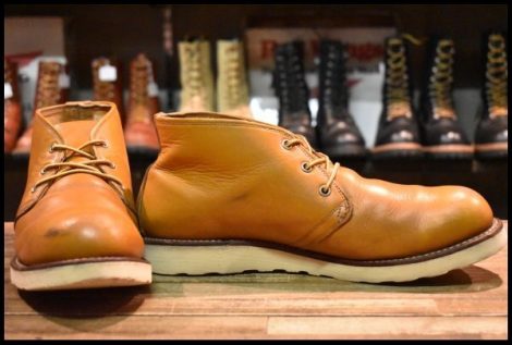 【11D 箱付 中古 20年】レッドウィング 9853 アイリッシュセッター チャッカ ゴールドラセット 短靴 編み上げ ブーツ redwing HOPESMORE