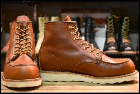 【6.5E 箱付 美品 24年】レッドウィング 875 アイリッシュセッター 茶 オロレガシー モック 編み上げ ブーツ redwing HOPESMORE