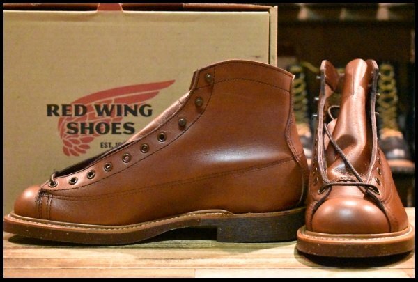 【8.5D 箱付 未使用 18年】レッドウィング 2996 ワイドパネル ラインマン ブラウン シガーリタン LTT 編み上げ ブーツ redwing HOPESMORE