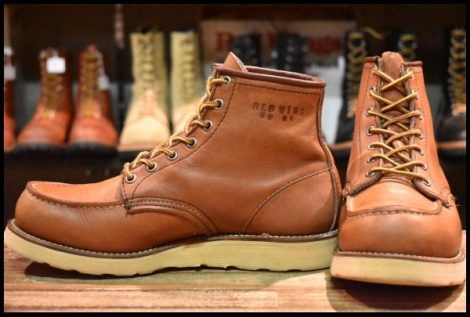 【7E 良品 裏半円犬タグ 91年07月刻印】レッドウィング 875 アイリッシュセッター 茶 ビンテージ ブーツ redwing HOPESMORE