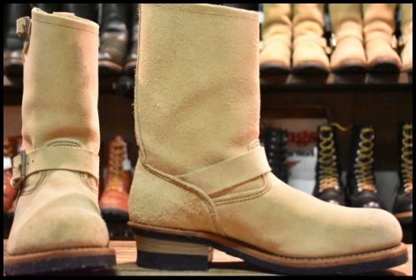 【8.5D 美品 08年】レッドウィング 8268 スエード エンジニア ホーソーンアビレーンラフアウト ブーツ redwing HOPESMORE