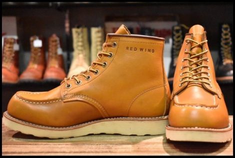 【7E 美品 11年】レッドウィング 9875 アイリッシュセッター ゴールドラセット モックトゥ レースアップ ブーツ redwing HOPESMORE