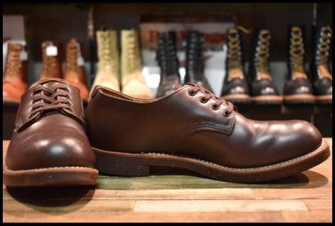 【9D 良品 14年】レッドウィング 8050H フォアマン オックスフォード 茶 チョコレート クローム 短靴 編み上げ ブーツ HOPESMORE
