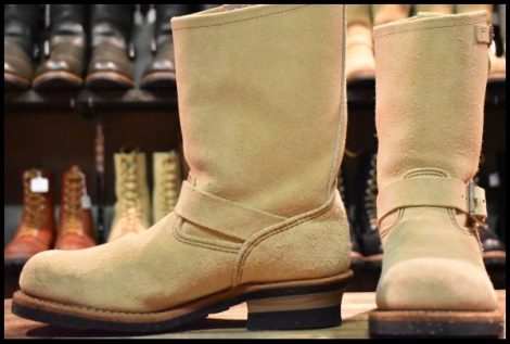 【8.5D 美品 08年】レッドウィング 8268 スエード エンジニア ホーソーンアビレーンラフアウト ブーツ redwing HOPESMORE