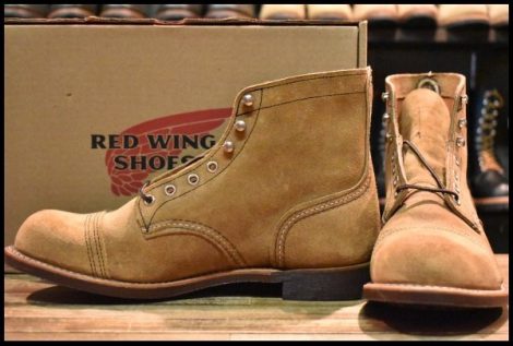 【10D 箱付 未使用 22年】レッドウィング 8083 アイアンレンジャー ミュールスキナー スエード 編み上げ ブーツ redwing HOPESMORE