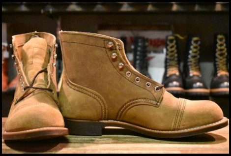 【10D 箱付 未使用 22年】レッドウィング 8083 アイアンレンジャー ミュールスキナー スエード 編み上げ ブーツ redwing HOPESMORE