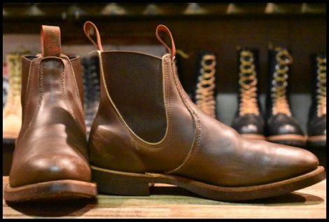 【7.5E 良品 90’S】レッドウィング 8191 チェルシー サイドゴア 茶 ブラウン ブーツ redwing HOPESMORE