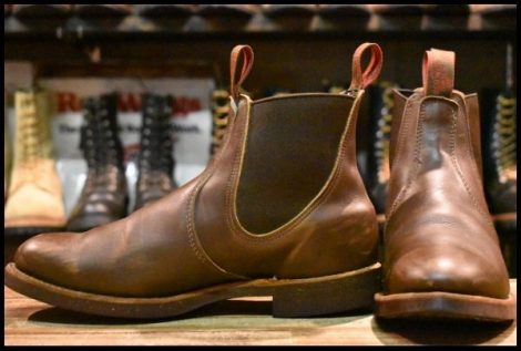【7.5E 良品 90’S】レッドウィング 8191 チェルシー サイドゴア 茶 ブラウン ブーツ redwing HOPESMORE
