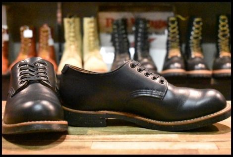 【7D 良品 18年】レッドウィング 8054 フォアマン オックスフォード 黒 ブラッククローム 短靴 ローカット ブーツ redwing HOPESMORE
