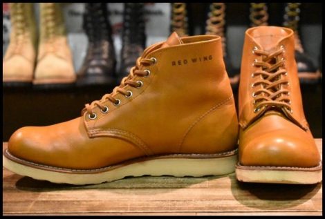 【8D 良品 11年】レッドウィング 9871 ゴールドラセット アイリッシュセッター プレーントゥ 編み上げ ブーツ redwing HOPESMORE