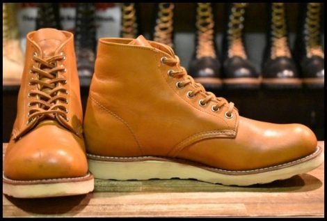 【8D 良品 11年】レッドウィング 9871 ゴールドラセット アイリッシュセッター プレーントゥ 編み上げ ブーツ redwing HOPESMORE