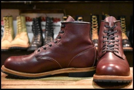 【8.5D 美品 18年】レッドウィング 9411 ベックマン ブラックチェリー フェザーストーン プレーントゥ ブーツ redwing HOPESMORE