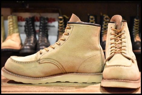 【8.5E 良品 11年】レッドウィング 8173 スエード アイリッシュセッター ホーソーン ラフアウト モックトゥ ブーツ redwing HOPESMORE