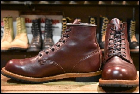 【8.5D 美品 19年】レッドウィング 9411 ベックマン ブラックチェリー フェザーストーン プレーントゥ ブーツ redwing HOPESMORE