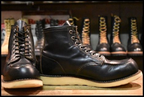 【9E 良品 12年】レッドウィング 9874 アイリッシュセッター ブラック クローンダイク モックトゥ 黒 ブーツ redwing HOPESMORE