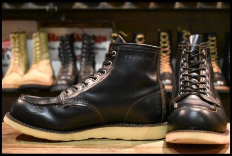 【9E 良品 12年】レッドウィング 9874 アイリッシュセッター ブラック クローンダイク モックトゥ 黒 ブーツ redwing HOPESMORE
