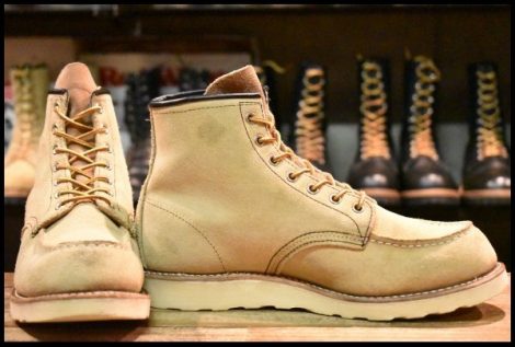 【8.5E 良品 11年】レッドウィング 8173 スエード アイリッシュセッター ホーソーン ラフアウト モックトゥ ブーツ redwing HOPESMORE