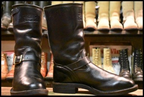 【8.5E 良品 07年 限定】WESCO ウエスコ サイクルボス ブラック 黒 エンジニア ビブラム430 ホースハイド 馬革 ブーツ HOPESMORE