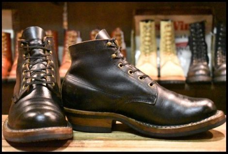 【8.5E 良品】WHITE’S ホワイツ セミドレス ブラッククロムエクセル 黒 ビブラム700シングル レースアップ ブーツ HOPESMORE