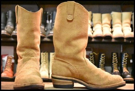 【8.5E 良品 18年】WESCO ウエスコ モリソン バーラップ ラフアウト スエード ビブラム430 ブーツ ウエスタンボス HOPESMORE