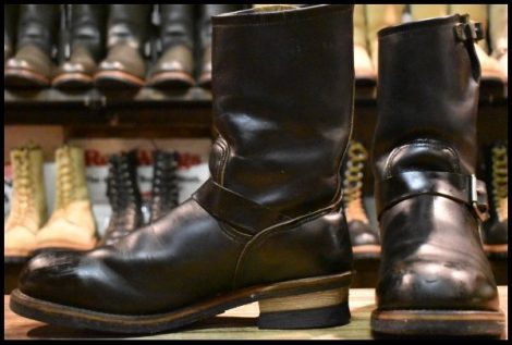 【10D 良品 PT91プリント 94年03月刻印】レッドウィング 2268 エンジニア ブラッククローム スチールトゥ ブーツ redwing HOPESMORE