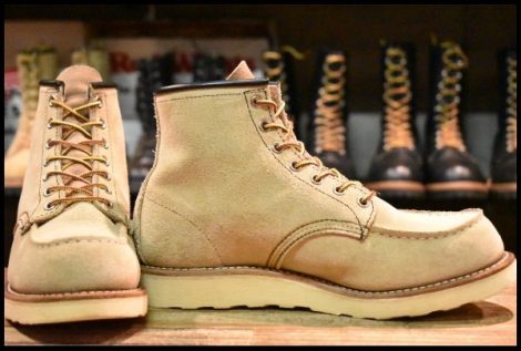 【7E 良品 10年】レッドウィング 8173 スエード アイリッシュセッター ホーソーン ラフアウト モックトゥ ブーツ redwing HOPESMORE