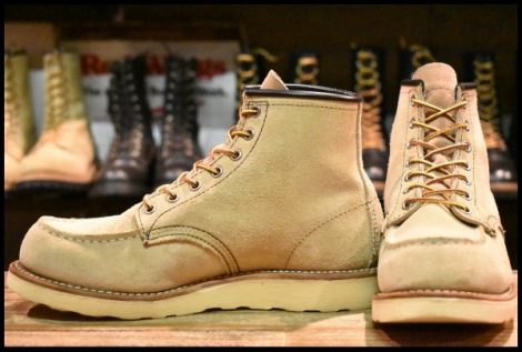 【7E 良品 10年】レッドウィング 8173 スエード アイリッシュセッター ホーソーン ラフアウト モックトゥ ブーツ redwing HOPESMORE