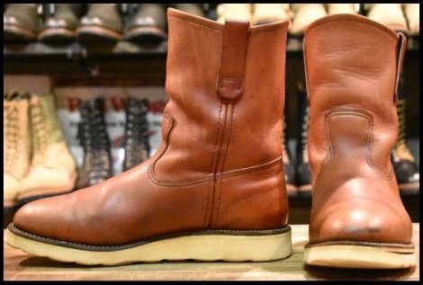 【7.5E 良品 犬タグ 97年】レッドウィング 8866 ペコス 赤茶 オロラセット プルオン ブーツ redwing pecos HOPESMORE