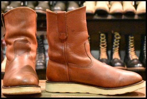 【7.5E 良品 犬タグ 97年】レッドウィング 8866 ペコス 赤茶 オロラセット プルオン ブーツ redwing pecos HOPESMORE