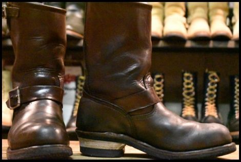 【7D 良品 09年】レッドウィング 2269 エンジニア 茶 チョコレート クローム ブラウン スチールトゥ ブーツ 2967 redwing HOPESMORE