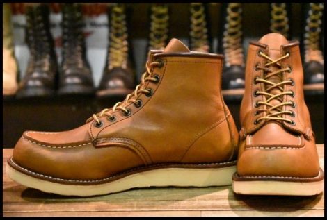 【8D 良品 10年】レッドウィング 875 アイリッシュセッター 茶 オロイジナル モックトゥ レースアップ ブーツ redwing HOPESMORE