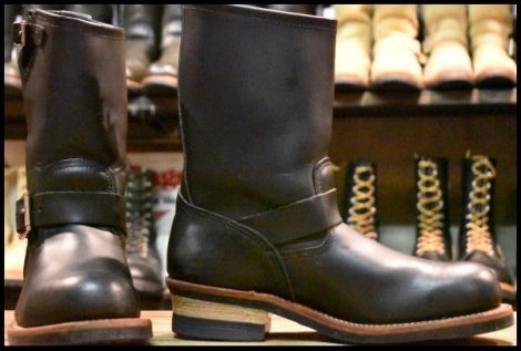 【7.5D 良品 14年】レッドウィング 2268 エンジニア 黒 ブラッククローム スチールトゥ ブーツ redwing HOPESMORE