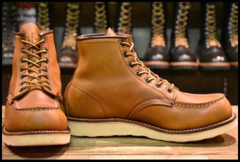 【8D 良品 10年】レッドウィング 875 アイリッシュセッター 茶 オロイジナル モックトゥ レースアップ ブーツ redwing HOPESMORE