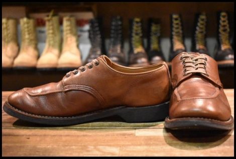 【7D 中古 17年】レッドウィング 8071 1930’s スポーツ オックスフォード シガーリタン 茶 モックトゥ 短靴 ブーツ redwing HOPESMORE