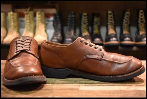 【7D 中古 17年】レッドウィング 8071 1930’s スポーツ オックスフォード シガーリタン 茶 モックトゥ 短靴 ブーツ redwing HOPESMORE
