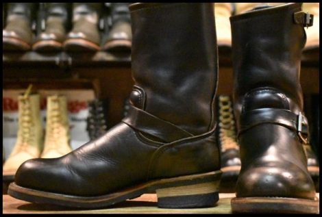 【7.5D 良品 PT91プリント】レッドウィング 2268 エンジニア ブラッククローム スチールトゥ プルオン ブーツ redwing HOPESMORE