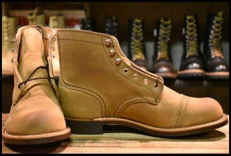 【9D 箱付 未使用 24年】レッドウィング 8083 アイアンレンジャー ミュールスキナー スエード 編み上げ ブーツ redwing 8113 HOPESMORE