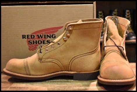 【9D 箱付 未使用 24年】レッドウィング 8083 アイアンレンジャー ミュールスキナー スエード 編み上げ ブーツ redwing 8113 HOPESMORE