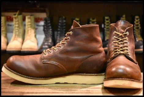 【9D 良品 07年】レッドウィング 9111 アイリッシュセッター 茶 カッパー ラフ＆タフ プレーントゥ 編み上げ ブーツ redwing HOPESMORE