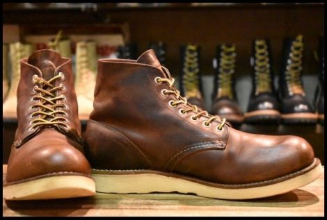 【9D 良品 07年】レッドウィング 9111 アイリッシュセッター 茶 カッパー ラフ＆タフ プレーントゥ 編み上げ ブーツ redwing HOPESMORE