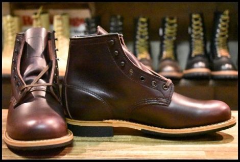 【7D 箱付 未使用 24年】レッドウィング 9419 ベックマン ブラックチェリー エクスカリバー プレーントゥ ブーツ redwing HOPESMORE
