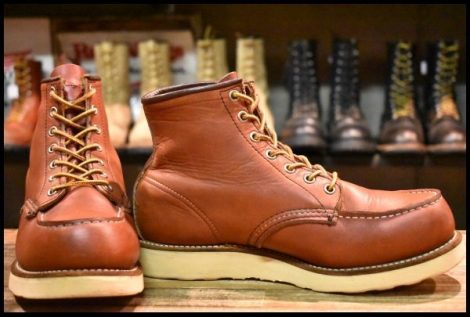 【7.5EE 良品 羽タグ 00年】レッドウィング 8875 アイリッシュセッター 赤茶 オロラセット モック 編み上げ ブーツ redwing HOPESMORE