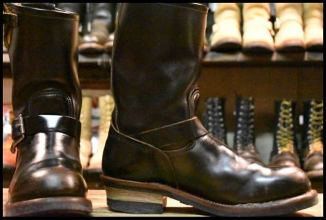 【8.5D 箱付 良品 14年】レッドウィング 9268 エンジニア 黒 ブラック クローンダイク スチールトゥ ブーツ redwing HOPESMORE