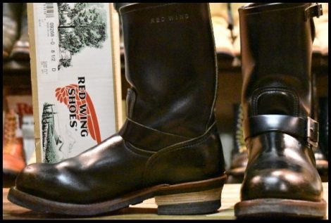 【8.5D 箱付 良品 14年】レッドウィング 9268 エンジニア 黒 ブラック クローンダイク スチールトゥ ブーツ redwing HOPESMORE