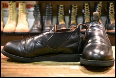 【7.5D 良品 20年】レッドウィング 9198 ポストマンロメオ ブラック シャパラル サイドゴア ローカット ブーツ redwing HOPESMORE