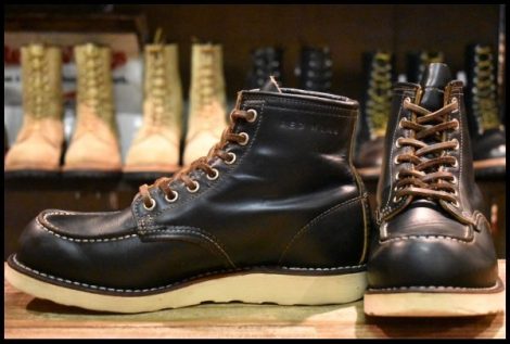 【7.5E 良品 12年】レッドウィング 9874 アイリッシュセッター ブラック クローンダイク モックトゥ 黒 ブーツ redwing HOPESMORE