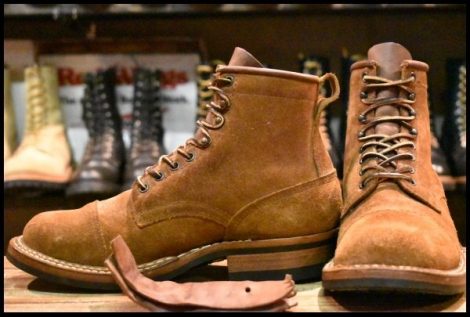 【7.5E 良品】WHITE’S ホワイツ バウンティハンター スモークジャンパー ビブラム430 ディストレスドラフアウト 茶 ブーツ HOPESMORE