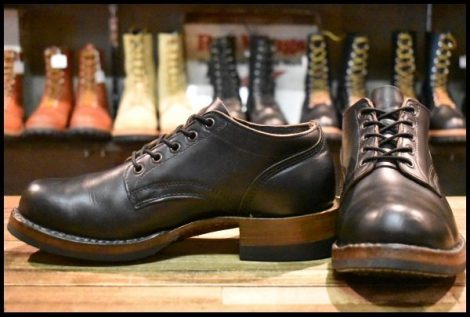 【8E 美品】WHITE’S ホワイツ オックスフォード 300HC-430 ブラック クロムエクセル 黒 短靴 ローカット 編み上げ ブーツ HOPESMORE